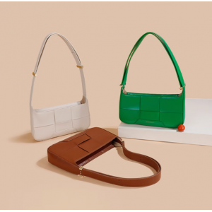 Shoulder bag, new style bag, women's commuting bag, niche design bag, armpit bag, cowhide bag, women's bag, mobile phone bag